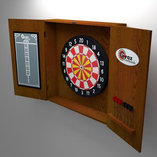 Dart Board with Case preview image